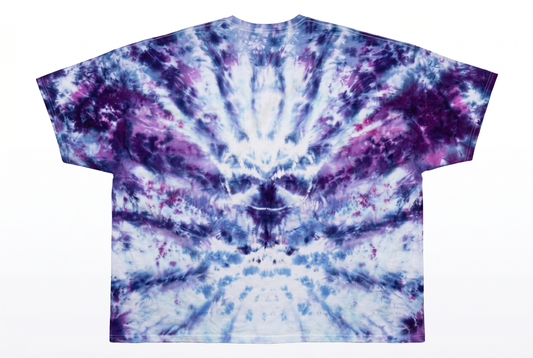 5XL Violet Horizon Tie-Dye T-Shirt