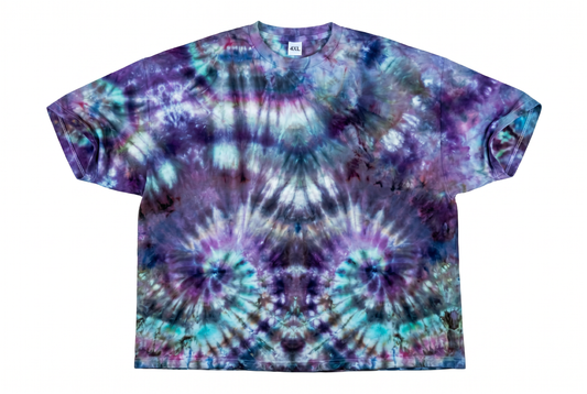 4XL Twilight Bloom Tie-Dye T-Shirt