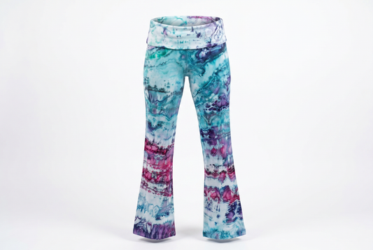 XXL (20)Glacier Bloom Bell Yoga Pants