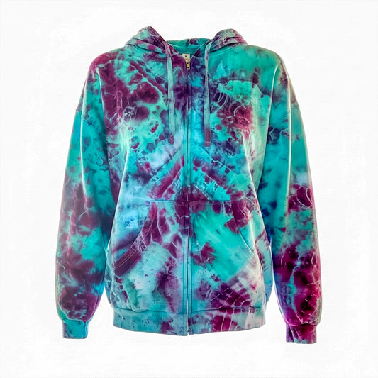 3XL Glacial Bloom Tie-Dye Hoodie